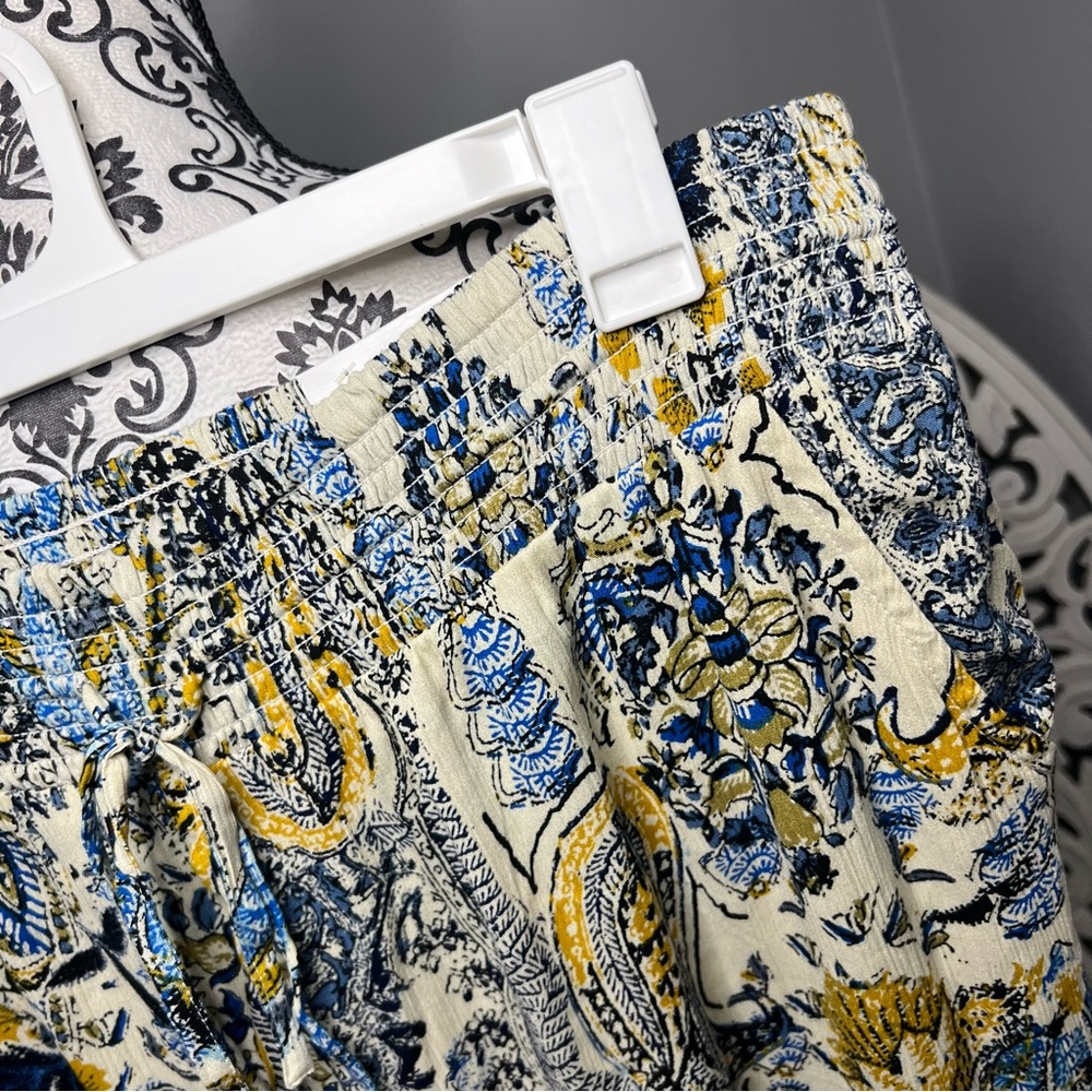 Maurices Paisley High Rise Wide Leg Pant NWT Boho Beach Resort Vacation - Picture 7 of 13